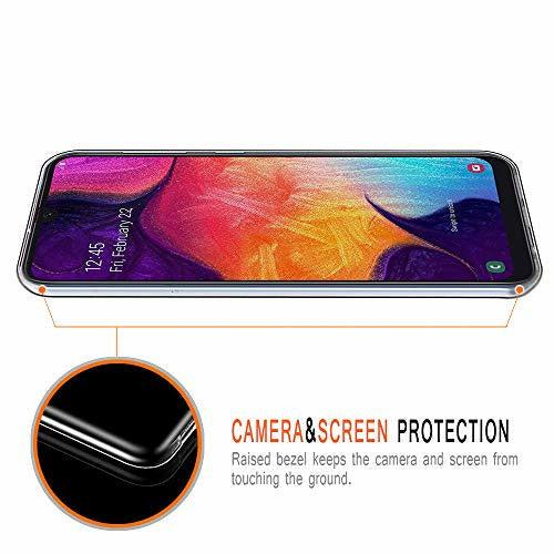 Yoedge Samsung Galaxy A50 / A30s / A50s Phone Case, Clear Transparent Print Patterned Ultra Slim Shockproof TPU Silicone Gel Protective Film Cover Cases for Samsung Galaxy A50 6.4 inch, Lotus 2