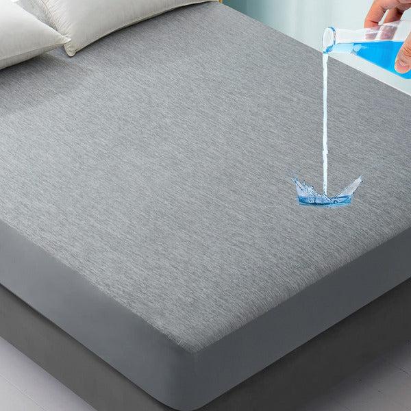 Rywell King Size Cooling Mattress Protector Waterproof, Arc-Chill Cool Touch Fabric, Breathable Hypo-Allergenic Bed Mattress Cover Fitted Sheet Style, 14''-18'' Deep Pocket, Vinyl Free - White 0