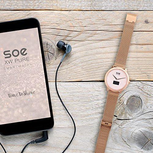 X-WATCH | SOE hybrid smartwatch women Ã¢â¬â rose gold fitness bracelet watch Ã¢â¬â ladiesÃ¢â¬â¢ smart watch android and iOS with activity tracker 3