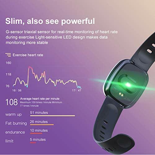 Smart Watch, Fitness Tracker Watch Touch Screen with Blood Oxygen Pressure Heart Rate Sleep Monitor Pedometer Call SMS SNS Alert Music Control Waterproof for Men Women Compatible with Android IPhone 3