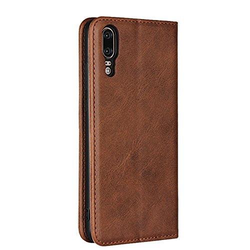 SailorTech Huawei P30 Wallet Case, Premium PU Leather Case Flip Cases Folio Cover with Kickstand Card Slots Holder Strong Magnetic Closure Phone Case - Dark Brown 3
