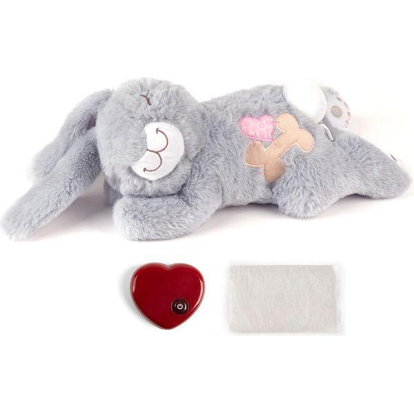pet prime Snuggle Rabbit - Puppy Heartbeat Comforter, Heartbeat toy for puppy, Dog Plush Toy, Dog Comfort toy 0