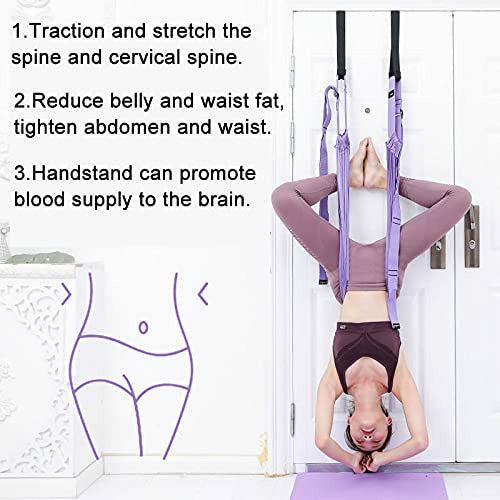 Tacohan Yoga Fitness Stretching Strap Adjustable Leg Stretcher Back Bend Assist Trainer Home Gym Equipment for Fitness Shaping, Weight Loss, Pain Removal, Yoga, Pilates, Ballet, Dance, Gymnastics 4