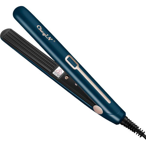 CkeyiN Hair Crimping Iron, Mini Crimper Iron for Fluffy Hairstyle, Corn, Perm, Waves, Curls, Anti Static Crimping Hair Iron Adjust Temperature for All Hair Types 0