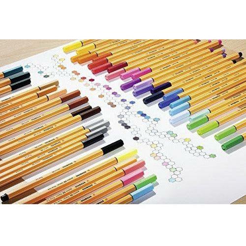 Fineliner - STABILO point 88 Wallet of 10 Assorted Colours 3