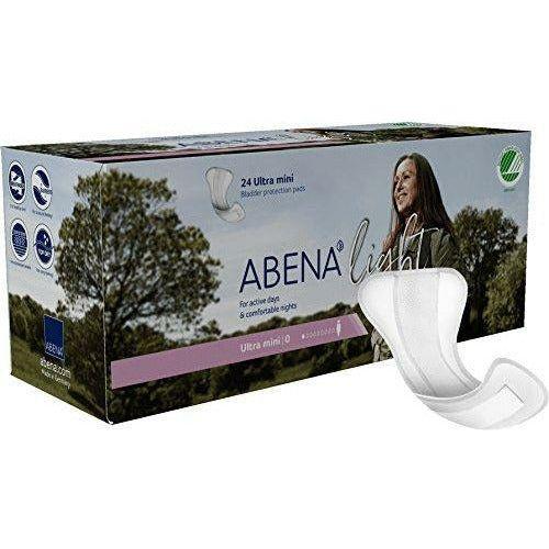 Abena Light Ultra Mini 0 for light incontinence, 100 ml Absorbency, Pack of 24 1000005436 0