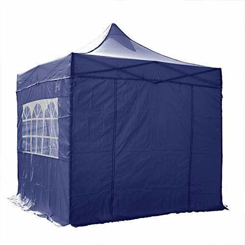 AIRWAVE 3x3m Waterproof Blue Pop Up Gazebo - Stunning Outdoor Marquee Tent with 4 Leg Weight Bags & Carry Bag 1