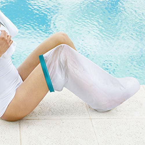 Waterproof Cast Cover Leg for Shower, DOACT Cast Protector for Adult Bath, Cast Bag Keep Cast Bandage Dry, Watertight Sleeve Boot for Foot Ankle Orthopedic Wound (Full Leg Size) 40 Inches 4