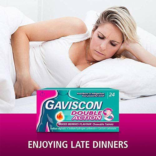 Gaviscon Double Action Tablets Mixed Berries, Pack of 24 2