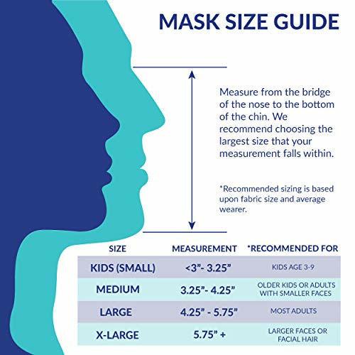 EnerPlex Youth/Adult 3-Ply Face Mask Medium, Comfortable and Breathable Non-Surgical Safety Mask, Machine Washable, Reusable Masks (3-Pack) - Cool Naturals 2