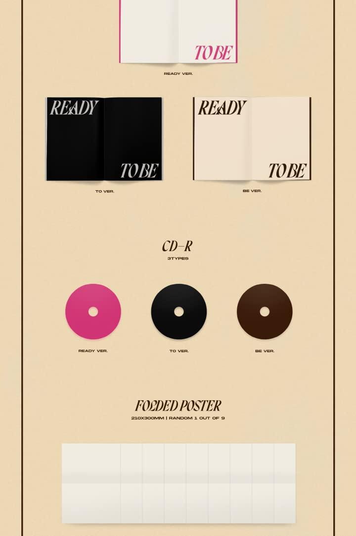 TWICE READY TO BE 12th Mini Album Random Version CD+1p Folding Poster On Pack+PhotoBook+1p PostCard+1p Message PhotoCard+5p PhotoCard+Tracking Kpop Sealed 2