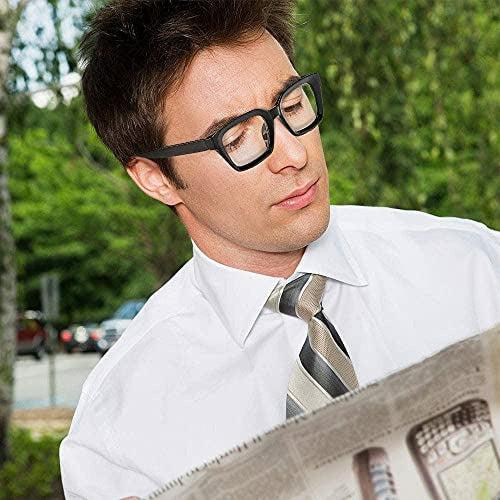 Suertree Reading Glasses,Computer Glasses Fashion Comfortable Glasses for Reading Multicolor Large Glasses Frames Spring Hinge Reader Aided Eyeglasses for Men Women BM541 2