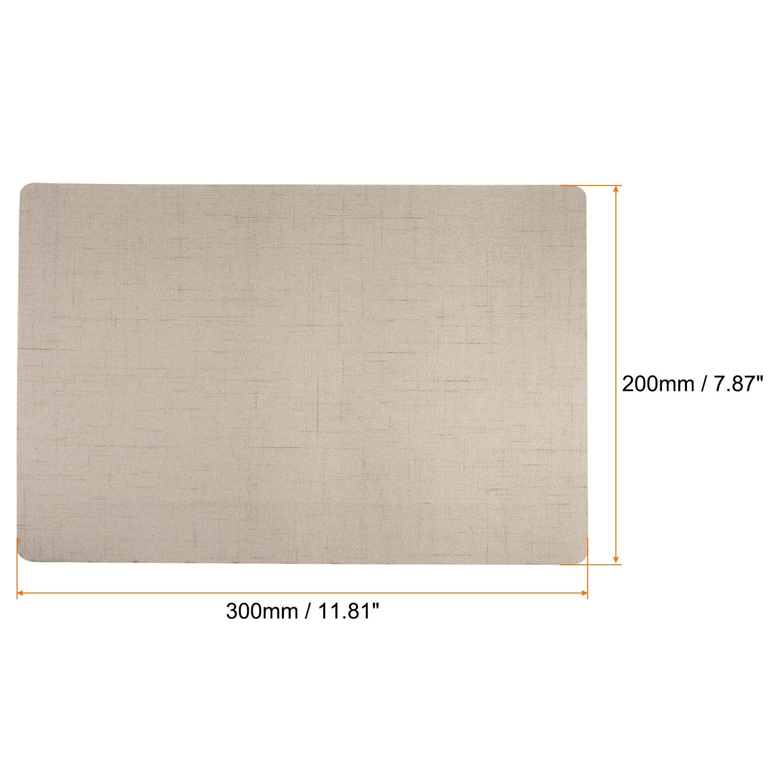 sourcing map Fabric Repair Patch 7.8"x11.8" Fine Linen Self-Adhesive Patch for Sofa Clothing Cushion Pillow, Rice Coffee 1