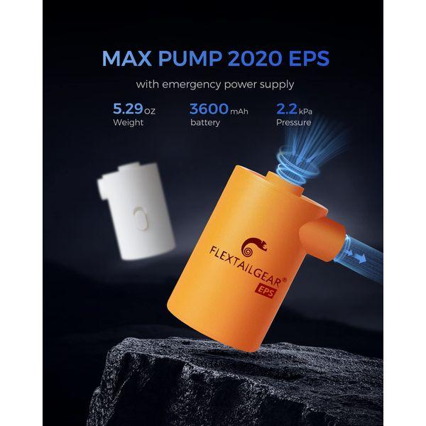 FLEXTAILGEAR MAX PUMP 2020 EPS Portable Air Pump with 3600mAH Battery USB Rechargeable Air Pump-Quick Inflate Deflate for Air Mattress, Pool Toys, etc 1