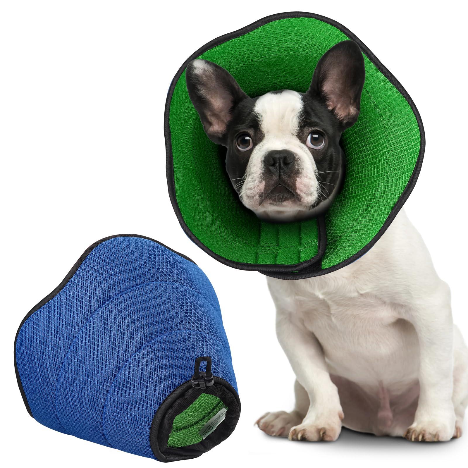 BONTHEE Dog Cone Collar for After Surgery,Dog Cones Alternative for Medium Large Dogs,Adjustable Pet Recovery Collars,Elizabethan Collar for Dogs,E-Collars for Dog Stop Licking Wound(M)