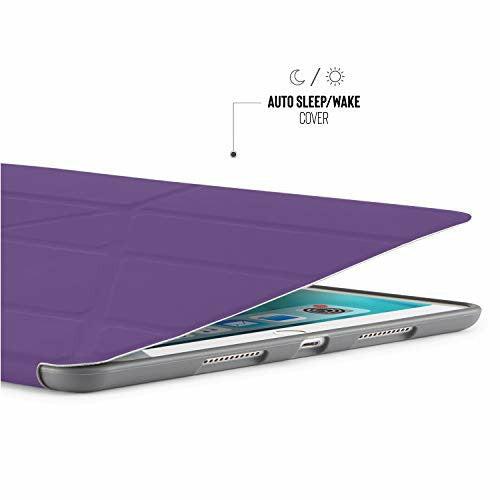 Pipetto iPad Air 3 / Pro 10.5 Case - Shockproof TPU Origami 5-in-1 Smart Cover Apple Pencil Sync & Charge - Purple 3