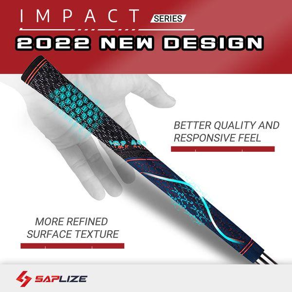 SAPLIZE 13 Golf Grips, Standard, Multi-compound Hybrid Golf Club Grips, Dark Blue Color 1