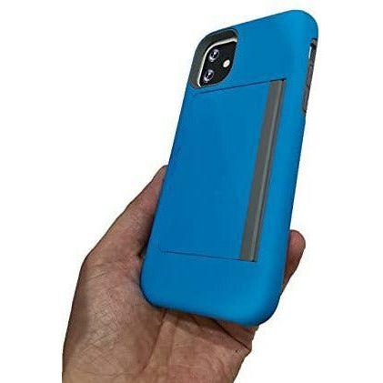 CP&A Protective Phone Case, Shockproof Case for iPhone 11 Pro -6.1inch, Wallet Case Cover, Heavy Duty Rubber Bumper, Card Holder Slot, Cover Bumper for iPhone 11 Pro -6.1inch (15.5cm) (Sky Blue) 2