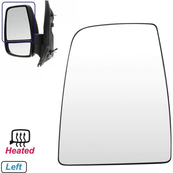 GSRECY Mirror Glass Compatible With Transit MK8 2014-ON Upper Door Wing Heated Mirror Glass With Back Plate (Upper Left- Heated) 2