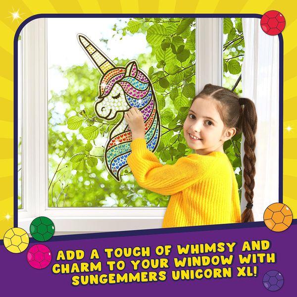 PURPLE LADYBUG SUNGEMMERS Large Unicorn Suncatcher Craft Kits for Kids - Cool Unicorn Gifts for Girls, Great 6 Year Old Girl Gifts Idea, & Girls Toys Age 8 - Arts and Crafts for Kids Age 7 8 9 10 11 3