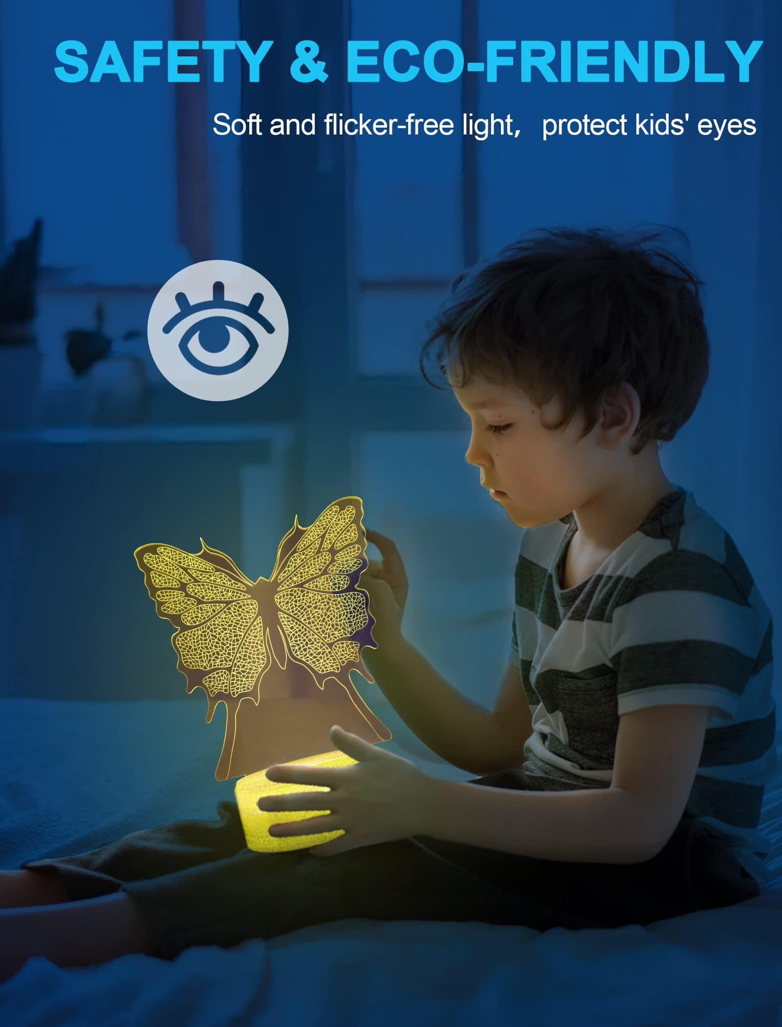 Nice Dream Gamepad Night Light for Kids, 3D Illusion Night Lamp, 16 Colors Changing with Remote Control, Room Decor, Gifts for Children Boys Girls 1