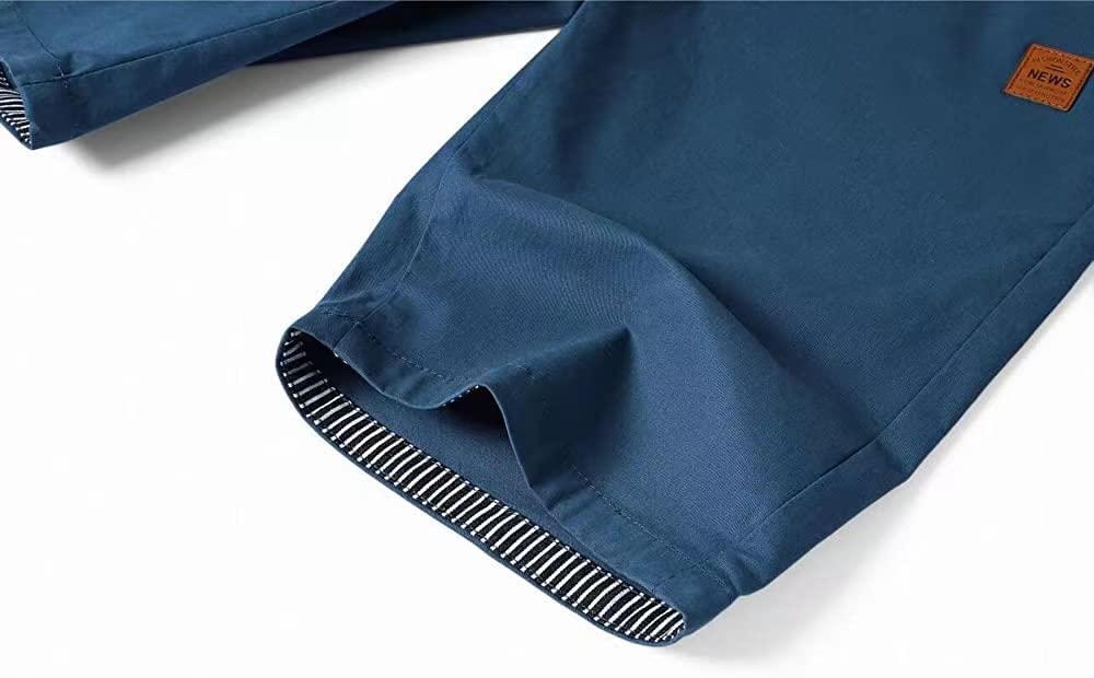 ZOXOZ Mens Shorts Summer Casual Shorts Cotton with Pockets Elastic Waist Drawstring Peacock Blue 3XL 3