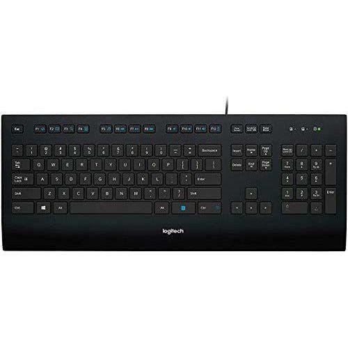 Logitech K280e Pro Wired Business Keyboard for Windows/Linux/Chrome, USB Plug-and-Play, Full-Size, Spill Resistant, PC/Laptop, QWERTY Scandinavian Layout - Black 0