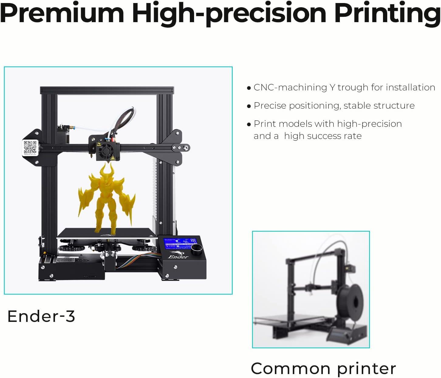 Creality Ender 3 3D Printer Fully Open Source with Resume Printing All Metal Frame FDM DIY Printers with Resume Printing Function 220x220x250mm 2