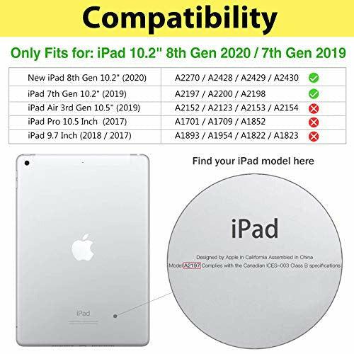 ProCase iPad 10.2 Inch Case 2020 2019 (8th /7th Generation), Slim Lightweight Protective Case Smart Cover?for iPad 8 / iPad 7 (Model: A2270,A2428, A2429, A2430,A2197, A2198,A2200) -Navy 2