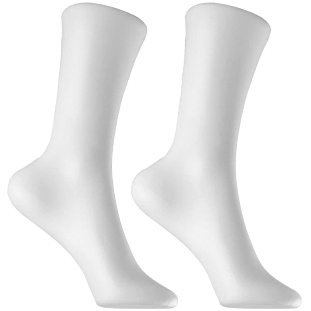 TOPBATHY 2pcs Foot Sock Mannequin Foot Mold Woman Sock Display Mannequin Feet Model 0