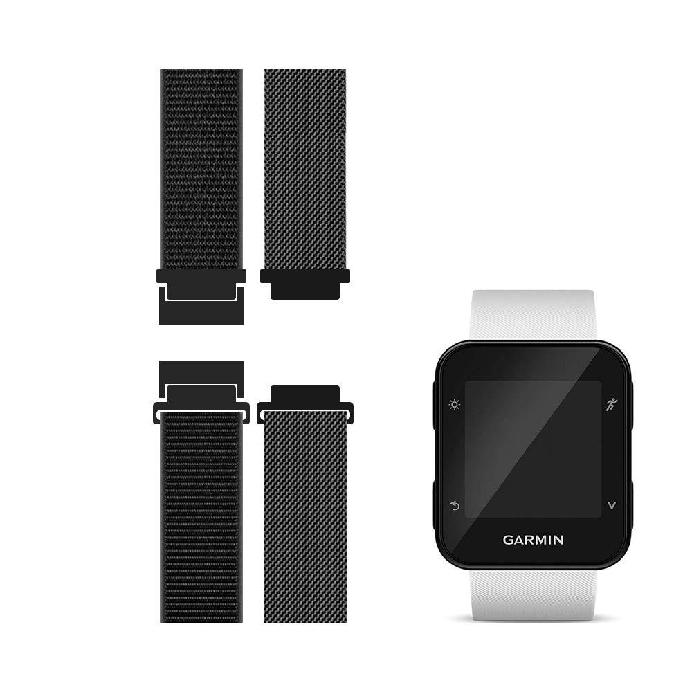 (2-Pack) C2DJOY Compatible with Garmin forerunner 35/30 and Approach S10 Strap Replacement - 1601+10# (L) 0