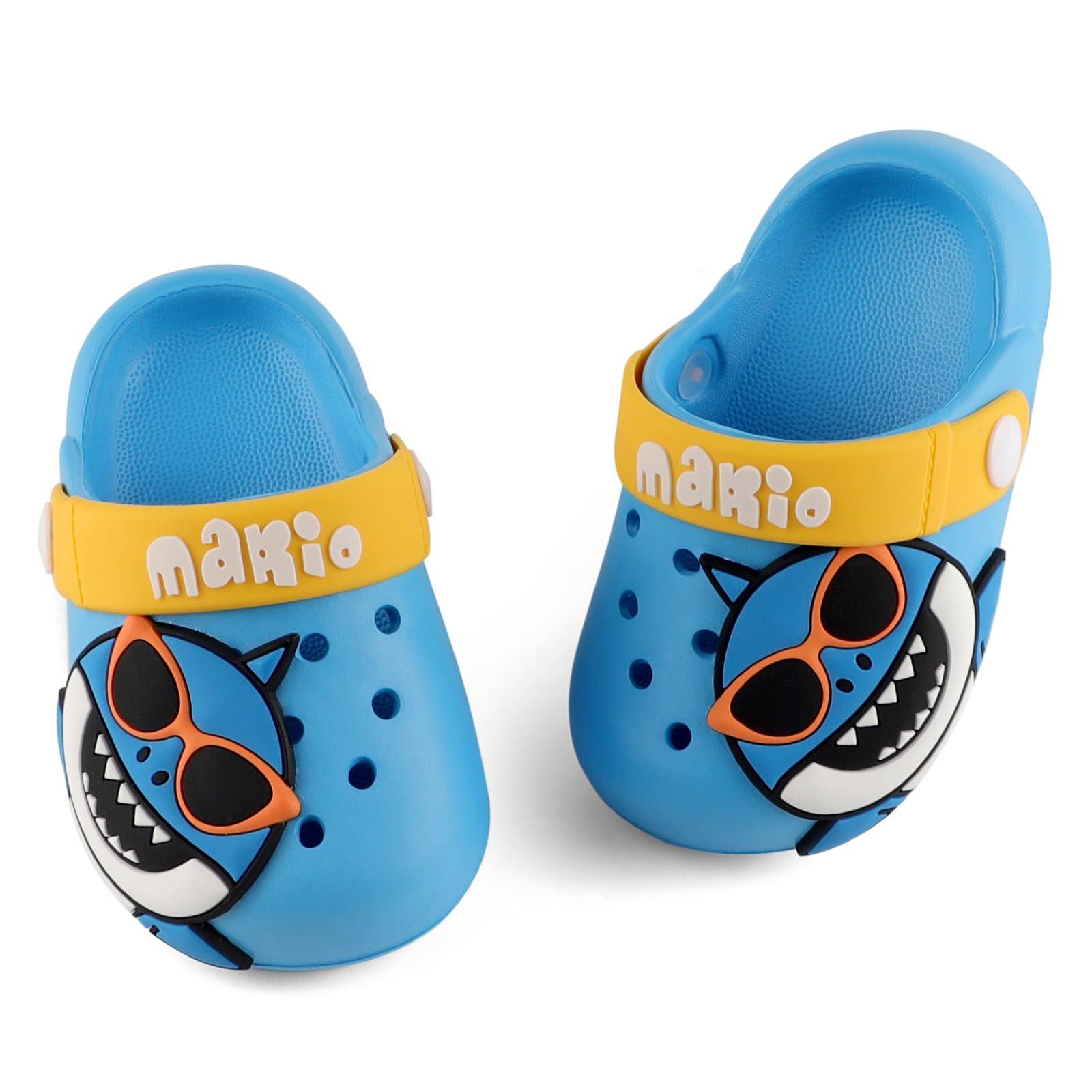 Cheerful Mario Baby Boys Girls Clogs Toddlers Garden Shoes Little Kids Beach Pool Slippers Summer Sandals Purple 11.5/12 UK Child 4