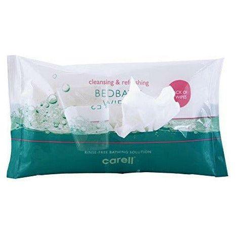 Carell Bed Bath Wipes - Easy to use, Containing Aloe Vera, Dermotologically Tested, Alcohol-Free - Pack of 8 Wipes 1