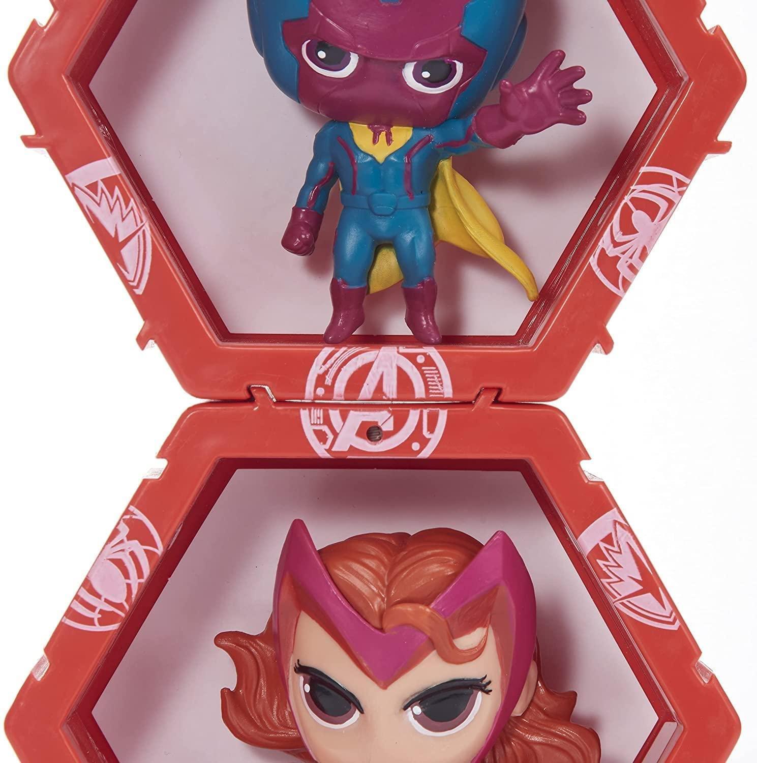 WOW! PODS Avengers Collection - Vision and Scarlet Witch | Superhero Light-Up Bobble-Head Figures | Official Marvel Collectable Toys & Gifts, Avengers Collection - Twin Pack 4