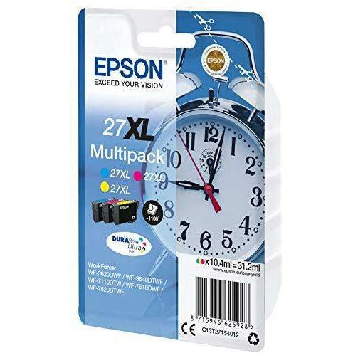 Epson 235M164 Alarm Clock No.27 X-Large Series High Capacity Ink Cartridge, Multi-Coloured, Pack of 3, Amazon Dash Replenishment Ready 0