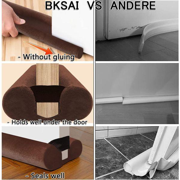 BKSAI Door Draft Excluder for Doors 80cm 75cm 81cm No-Adhesive Draught Excluder for Bottom of Door Cushion Front Door Wind Blocker Internal (75-90cm) 3