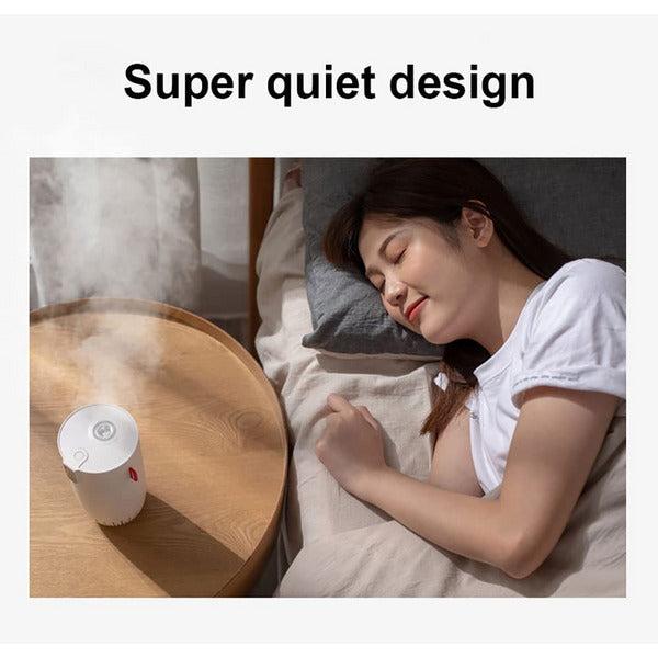 Fashome 2022 Portable Small Humidifier,Cool Mist Air Humidifier with LCD Digital Display,Whisper Quiet USB Cordless Humidifiers,Waterless Auto-Off,500ml,Humidifier for Home,Bedroom,Office,Car(White) 3