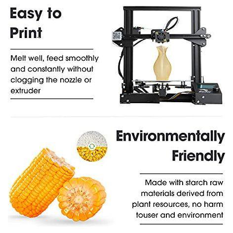 eSUN PLA+ Filament 2.85mm, 3D Printer Filament PLA Plus, Dimensional Accuracy +/- 0.03mm, 1KG (2.2 LBS) Spool 3D Printing Filament for 3D Printers, White 4