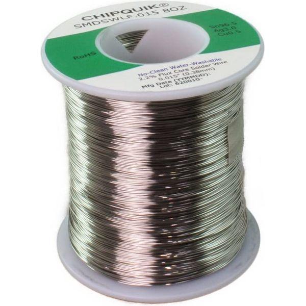 LF Solder Wire 96.5/3/0.5 Tin/Silver/Copper no-Clean .015 1/2lb