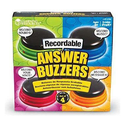 Learning Resources Recordable Answer Buzzers Set of 4 4