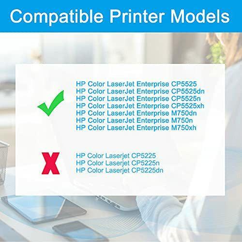 LCL Remanufactured Toner Cartridge 650A CE272A (1 Yellow) Replacement for HP Color LaserJet Enterprise CP5525 CP5525dn CP5525n CP5525xh M750dn M750n & M750xh. 1