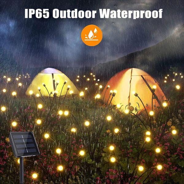 BomKra 5 Pack Solar Garden Lights, Solar Firefly LED Lights Outdoor Waterproof, Starburst Swaying Solar Outdoor Lights, Sway by Wind, Solar Powered Firefly Lights Lawn Yard Pathway Decoration 4