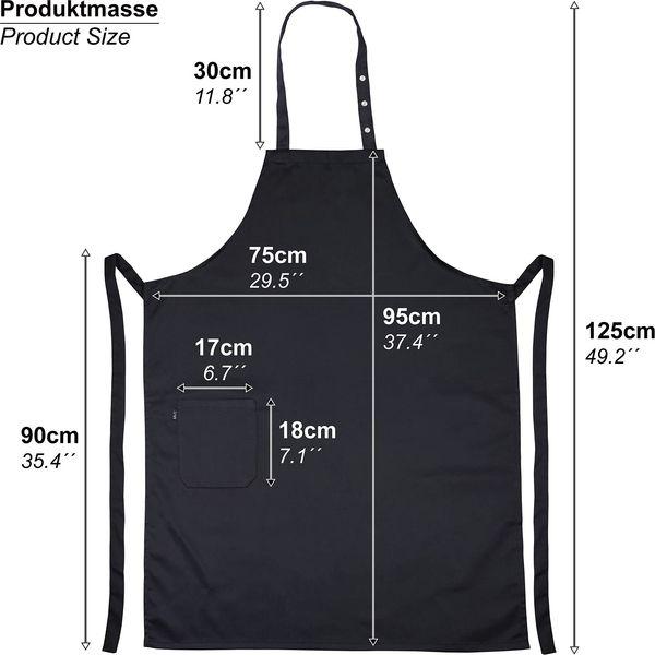 EXPRESS-STICKEREI Cooking apron women Adjustable Kitchen Aprons with Pocket | adjustable neck strap (Mama Chef - Kochschürze) 4