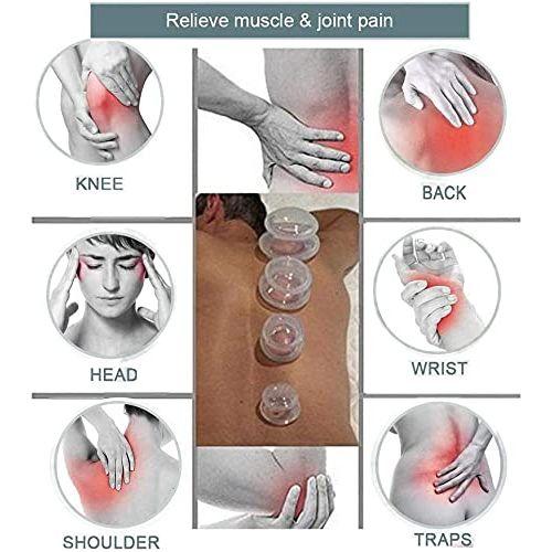 Massage Cupping Therapy Sets-Silicone Massage Cups Tools for Joint Pain Relief, Professional Self Massage Transparent Cups for Muscle Soreness, Anti Cellulite, Detox, Body, Nerve, Neck (8) 4