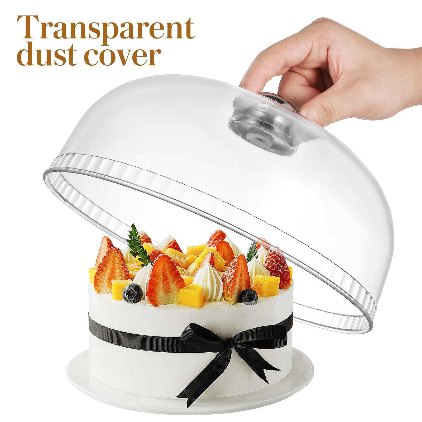 TOYANDONA Cake Dome Cover Plastic Dessert Cheese Cloche Dome Cake Display Stand Cover Food Tent 1