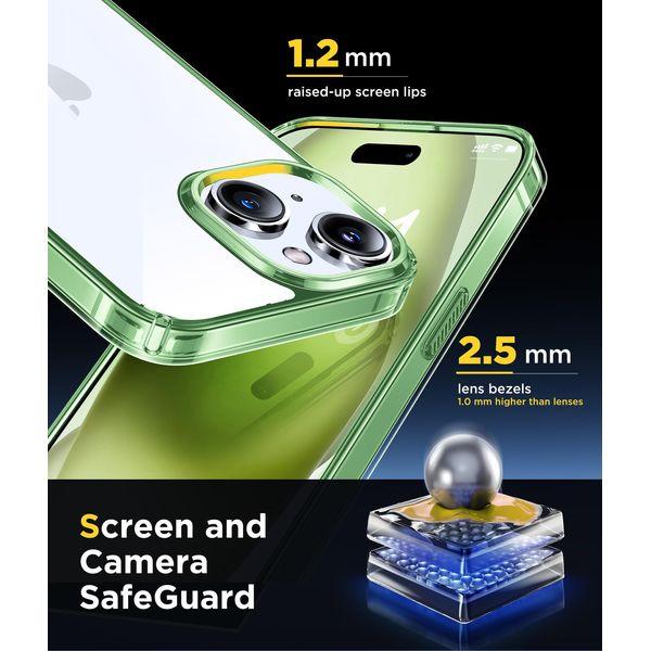 Humixx for iPhone 15 Case Clear [Non-Yellowing] [14 FT Military Drop Protection] Slim Fit Protective Hard Case, Shockproof Bumper Men Women Case for iPhone 15 Phone Case 5G 6.1 Inch - Transparent 3