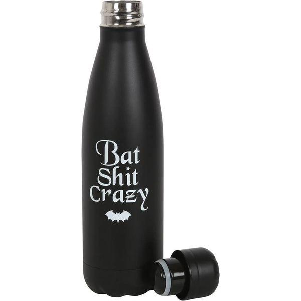 Something Different - Bat Sh*t Crazy - Metal Water Bottle/Gothic Accessory/Gothic Water Bottle 2