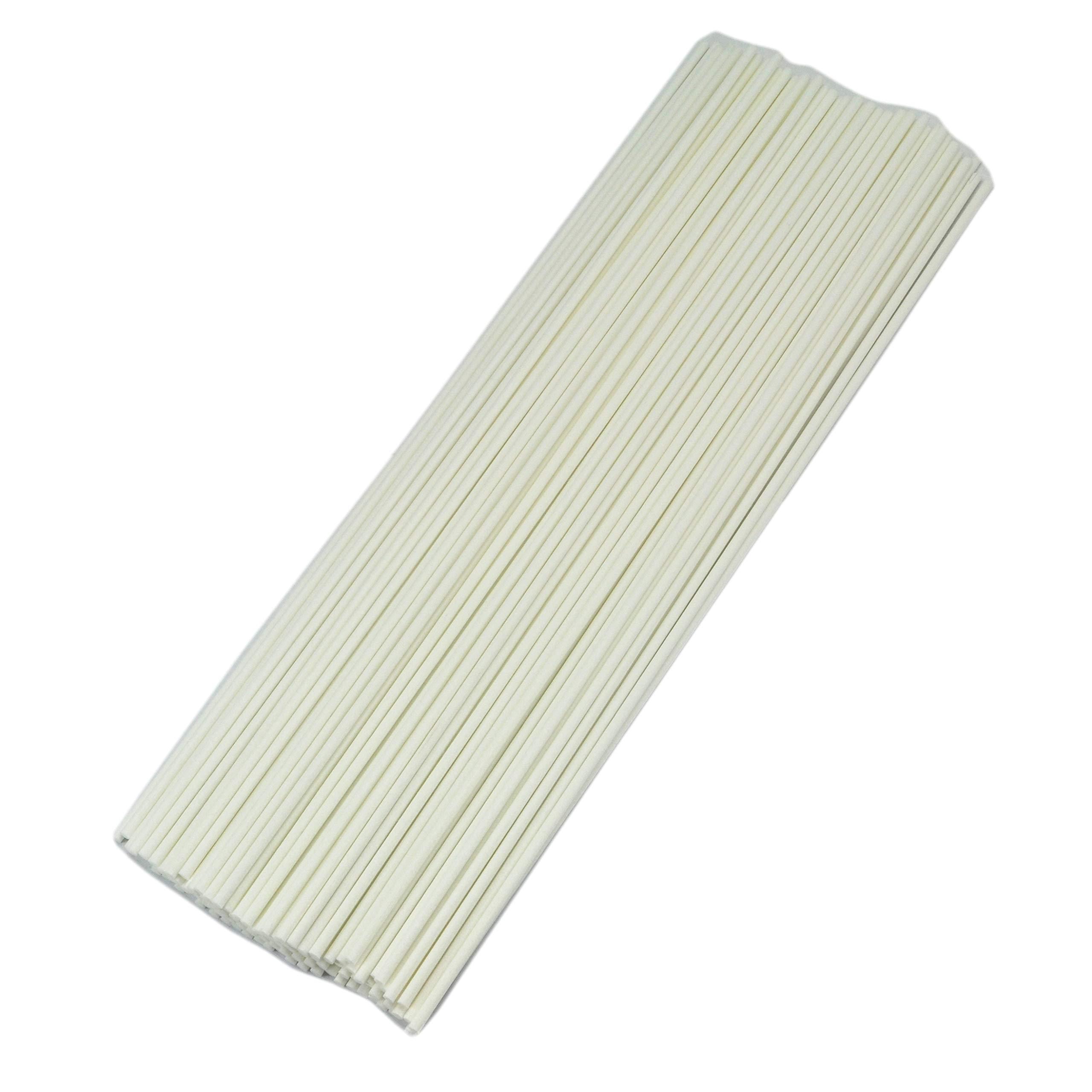 100pcs Fiber Reed Diffuser Sticks For DIY Home Fragrance （20cmx3mm,White) 1