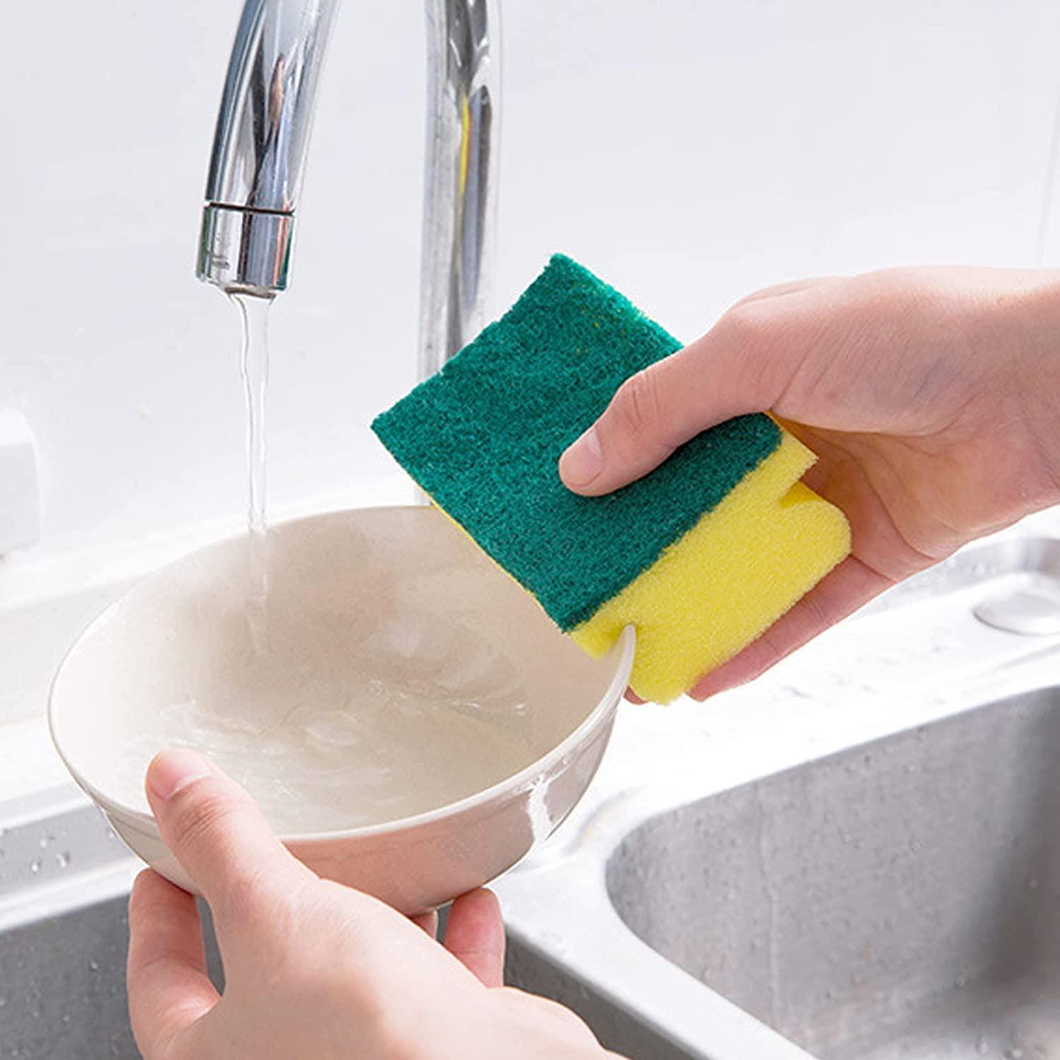 A1SONIC Heavy Duty Scrub Sponge-Dual Sided Dish Washing & Cleaning Scourer-Absorbent, Non-Scratch sponge (pack of 20) 0