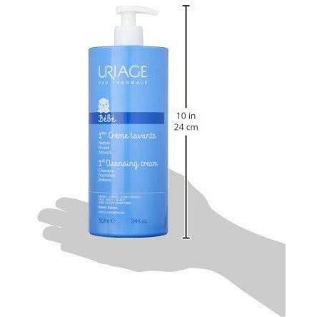 Uriage Foaming and Cleansing Soap-Free Cream for Babies Face/Body/Scal 1